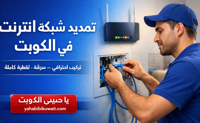 تمديد شبكة انترنت منزلية في الكويت